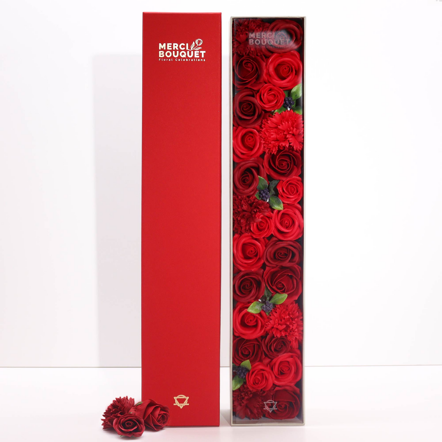 Extra Long - Roses Rouges Classiques