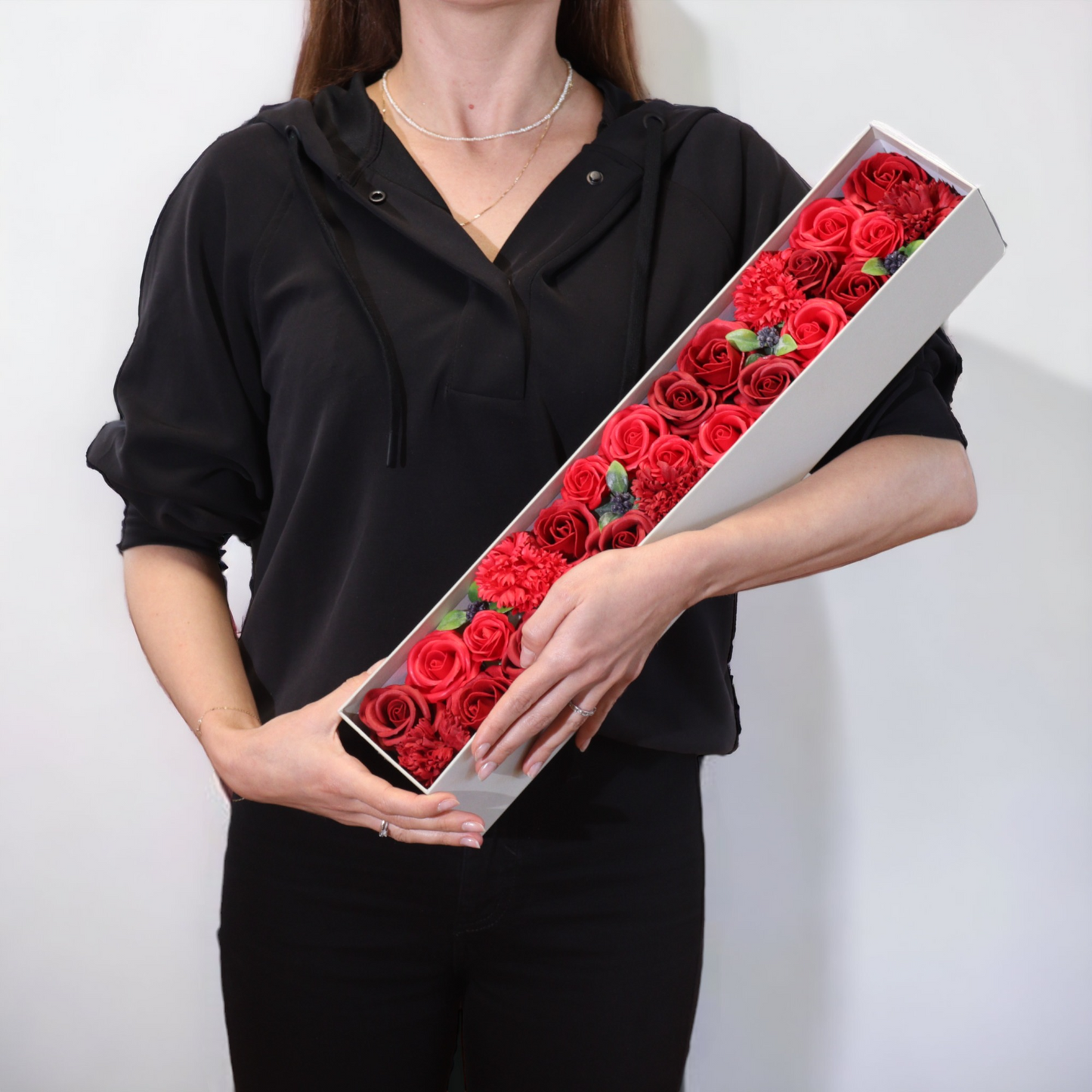 Extra Long - Roses Rouges Classiques