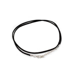 Lot de cordons pendentifs en imitation daim - 2,5 mm x 55 cm - Noir A001