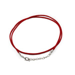 Lot de cordons pendentifs en imitation daim - 2,5 mm x 55 cm - Rouge A056