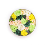 Boîte Ronde - Célébrations du Printemps - Jaune & Verts