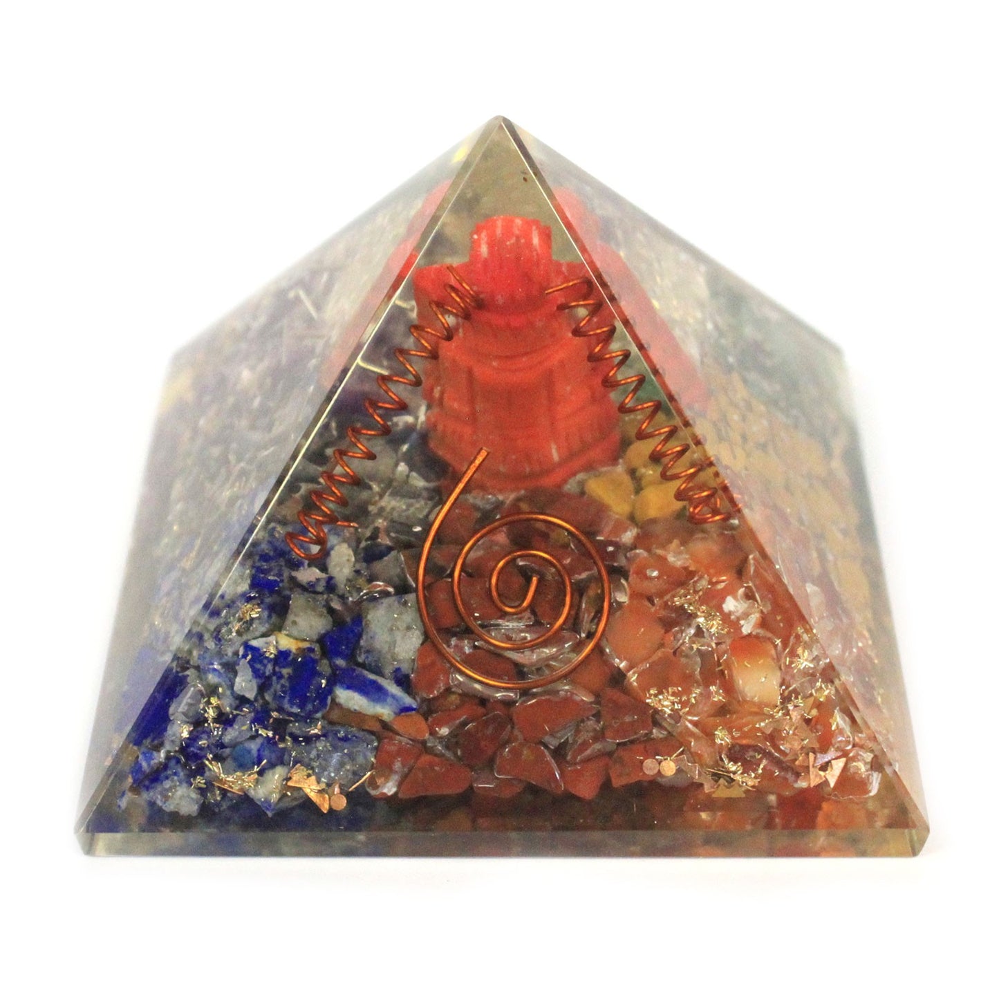 Lrg Orgonite Pyramide 70mm - Ganesh