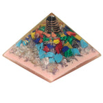 Pyramide d'Orgonite 70mm - Arbre（ˆ base de terre)