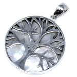 Pendentif Argent Arbre de Vie 30mm - Nacre