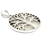 Pendentif Argent Arbre de Vie 30mm - Nacre