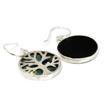 Boucles d'oreilles Arbre de Vie Argent 15mm - Abalone