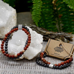 Bracelet of magnetic stones - Red Stone