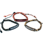 Bracelets de coco Slogan - Rebellion X