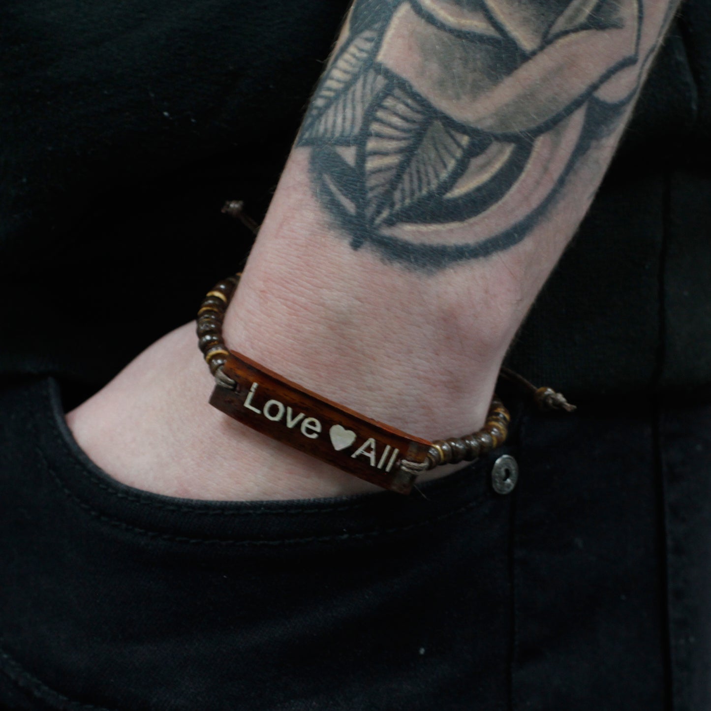 Bracelets de coco Slogan - LoveAll