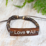 Bracelets de coco Slogan - LoveAll