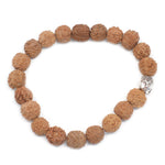 Rudraksha Bouddah Bracelet Mala - Naturel