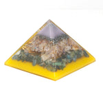 Lrg Organite Pyramide 70mm - Arbre（ˆbase or)