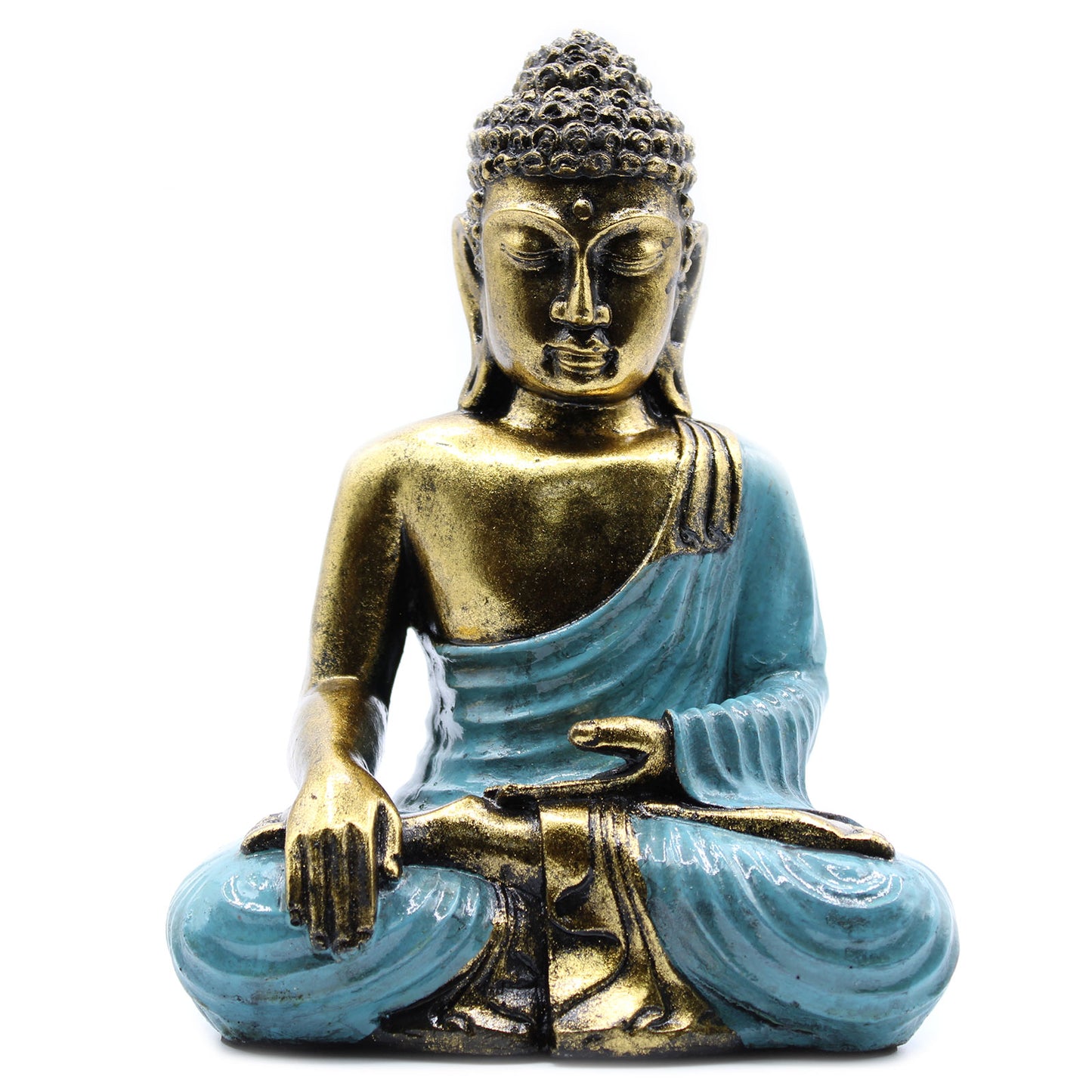 Teal and Gold Buddha - Large