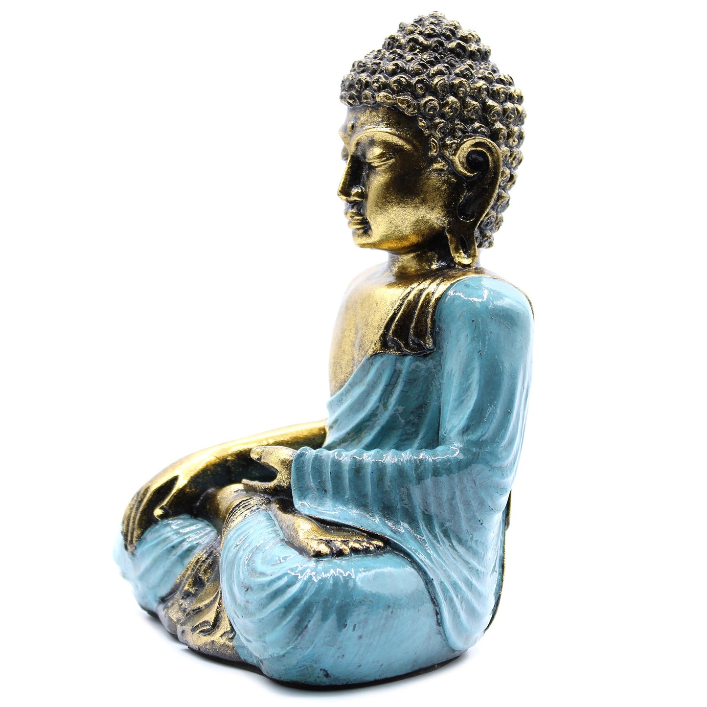 Teal and Gold Buddha - Large