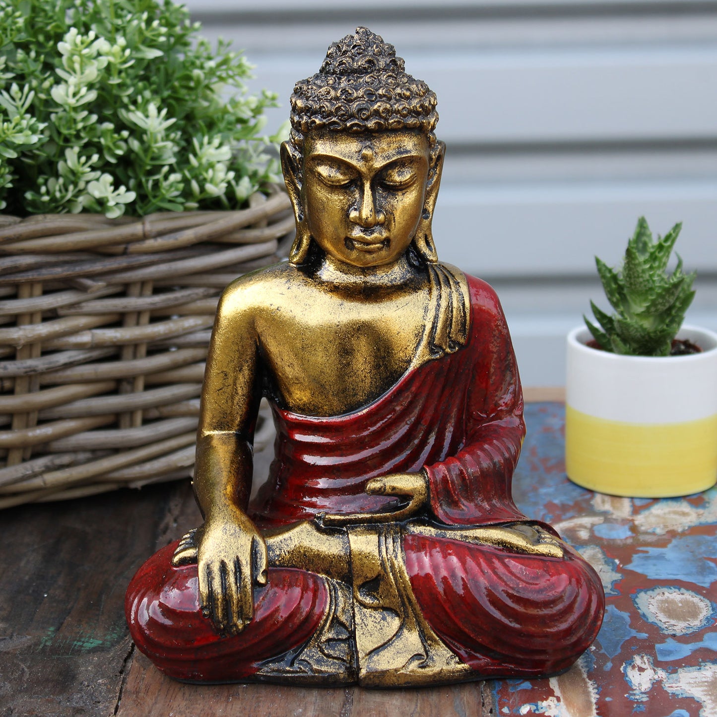 Red and Gold Buddha - Large