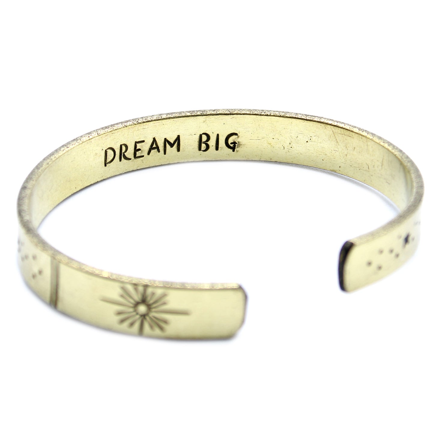 Bracelet d'inspiration - Laiton Snrise, Galaxie, Étoiles, Terre