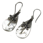 Boucles d'oreilles en Nacre et Argent - Libellules - MOP