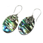 Boucles d'oreilles en argent et en coquillage - Tongs - Abalone