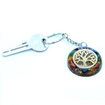 Orgonite Power Keyring - Arbre de vie - Pierres Chakra