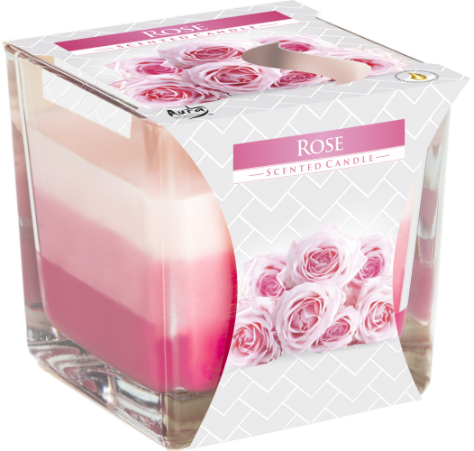 Bougie Pot Arc-en-Ciel - Rose