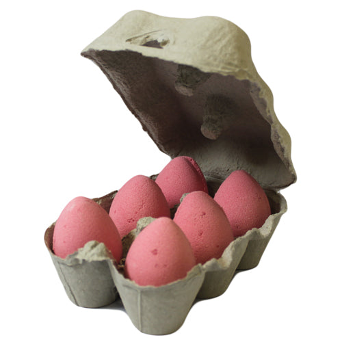 Pack of 6 bath eggs - Cherry