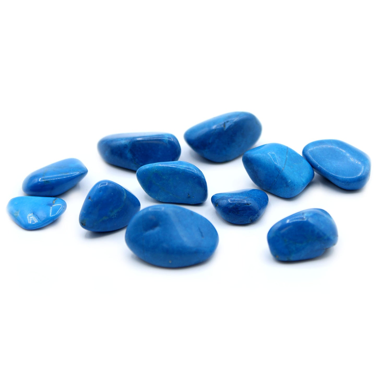 M Pierre tombante - Howlite bleue