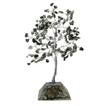 Arbre en pierre avec base en organite - 160 pierres - Moss Agate