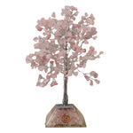 Arbre à pierres précieuses avec base en organite - 320 pierres - Quartz rose