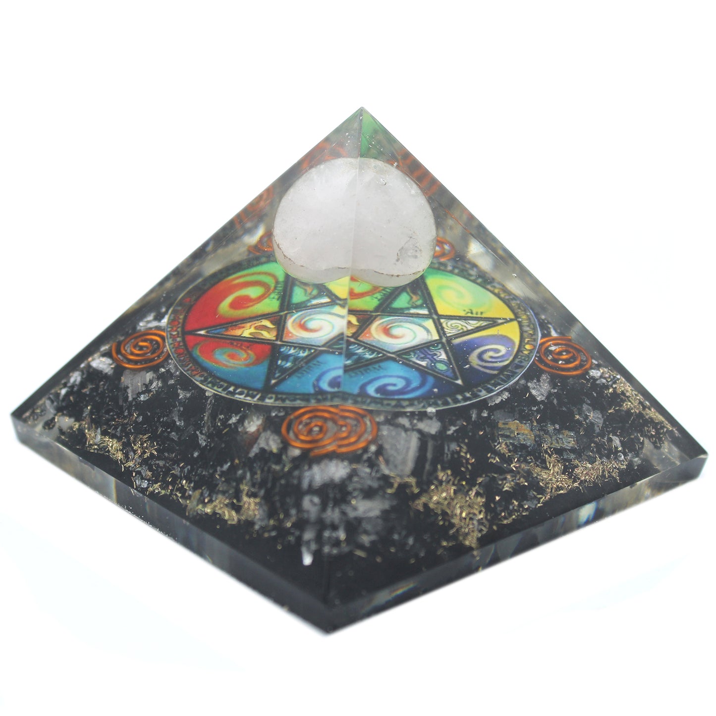 Orgonite Pyramide - Midnight Pentagon - 70mm