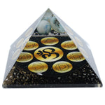 Pyramide d'Orgonite - Minuit Om Chakra - 90mm