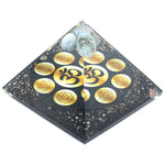 Pyramide d'Orgonite - Minuit Om Chakra - 90mm