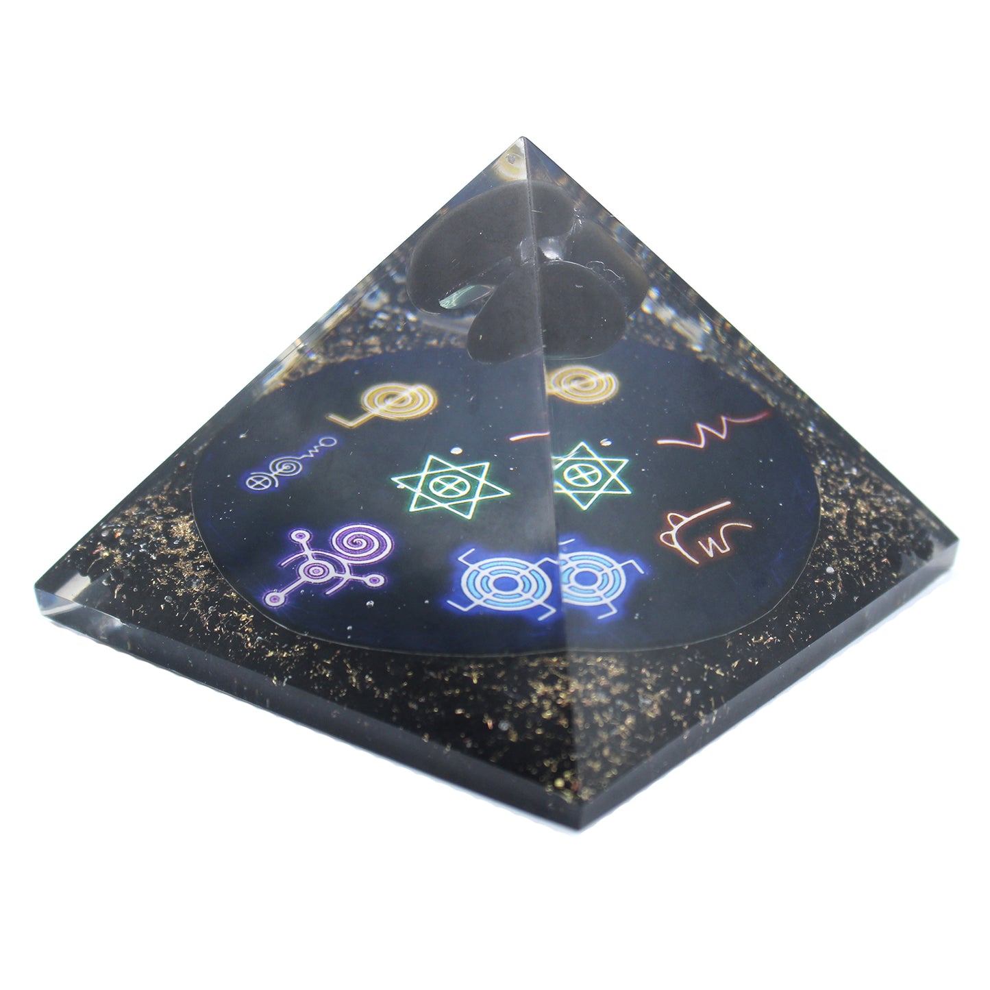 Pyramide d'Orgonite - Minuit Reiki - 90mm