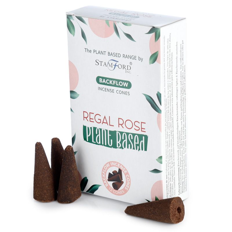 Cones d'encens à écoulement rétroactif à base de plantes - Rose royale