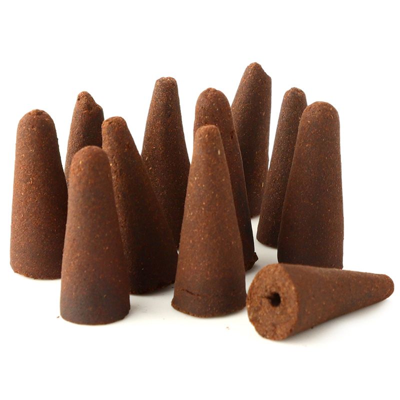 Cones d'encens à écoulement rétroactif à base de plantes - Bois de santal