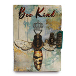 Carnet de notes en cuir "Bee Kind" (7x5")