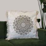 Housse de Coussin Mandala Lotus - 60x60cm - bronze