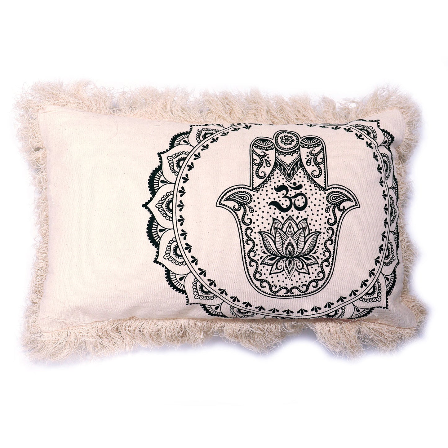 Housse de Coussin Mandala Hamsa - 30x50cm - vert