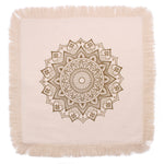 Housse de Coussin Mandala Lotus - 60x60cm - bronze