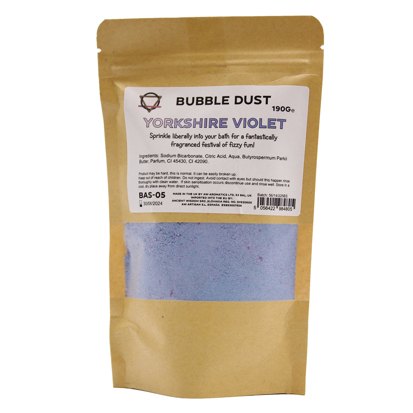 Yorkshire Violet Bath Dust 190g