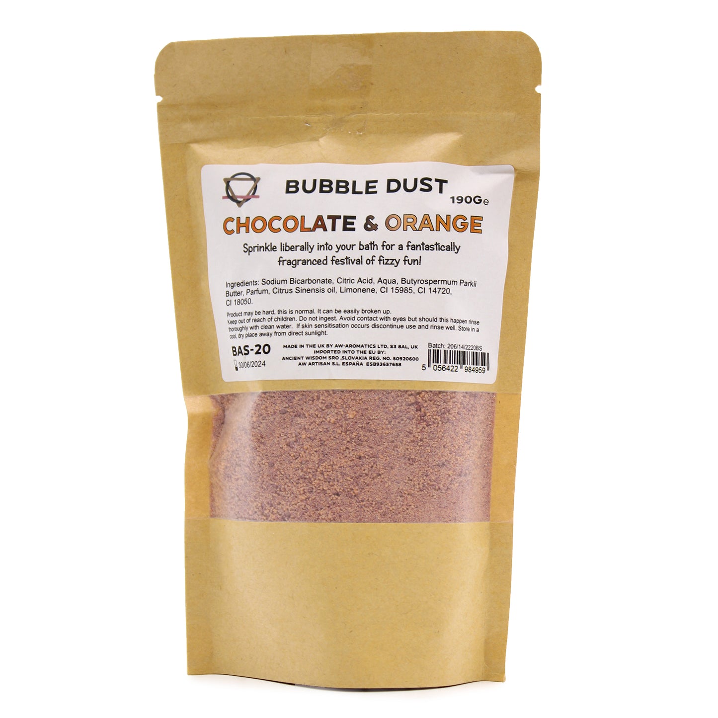 Chocolate and orange bath powder 190g