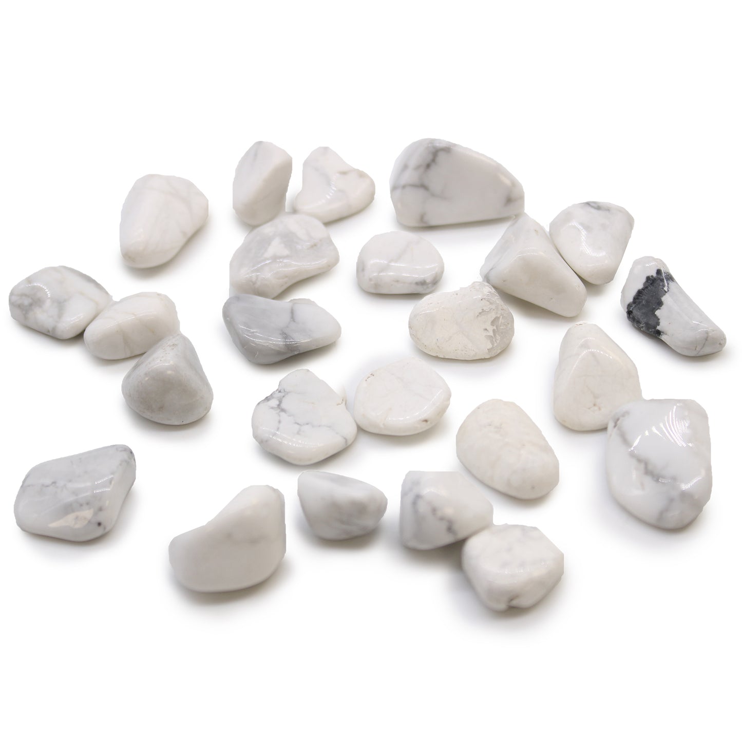 Small African Pebbles - White Howlite - Magnesite