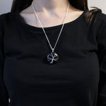 Collier de pierres de l'Arbre de Vie - Onyx noir