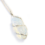 Collier de pierres en cascade - Opalite brute