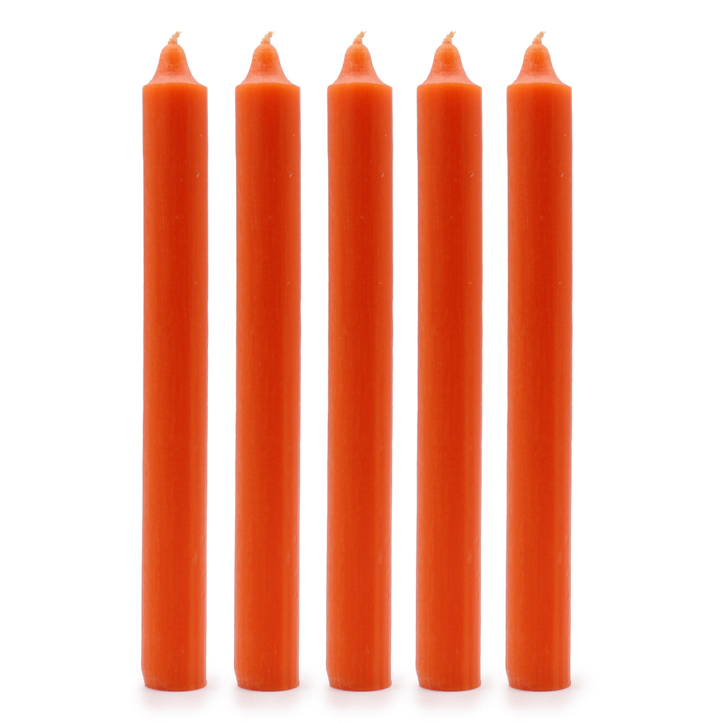 5x Bougies de Table Orange Vif en Vrac (100)