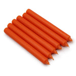 5x Bougies de Table Orange Vif en Vrac (100)