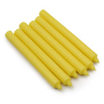 5x Bougies de Table Jaune Citron en Vrac (100)