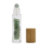 Stone Essential Oil Bottle - Aventurine - Wooden Cap