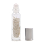 Stone Essential Oil Bottle - Rock Quartz - Silver Cap