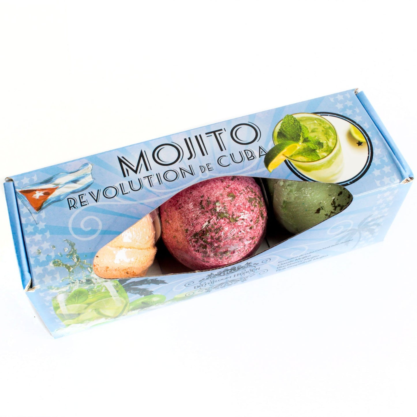 Lot de trois bombes de bain Mojito