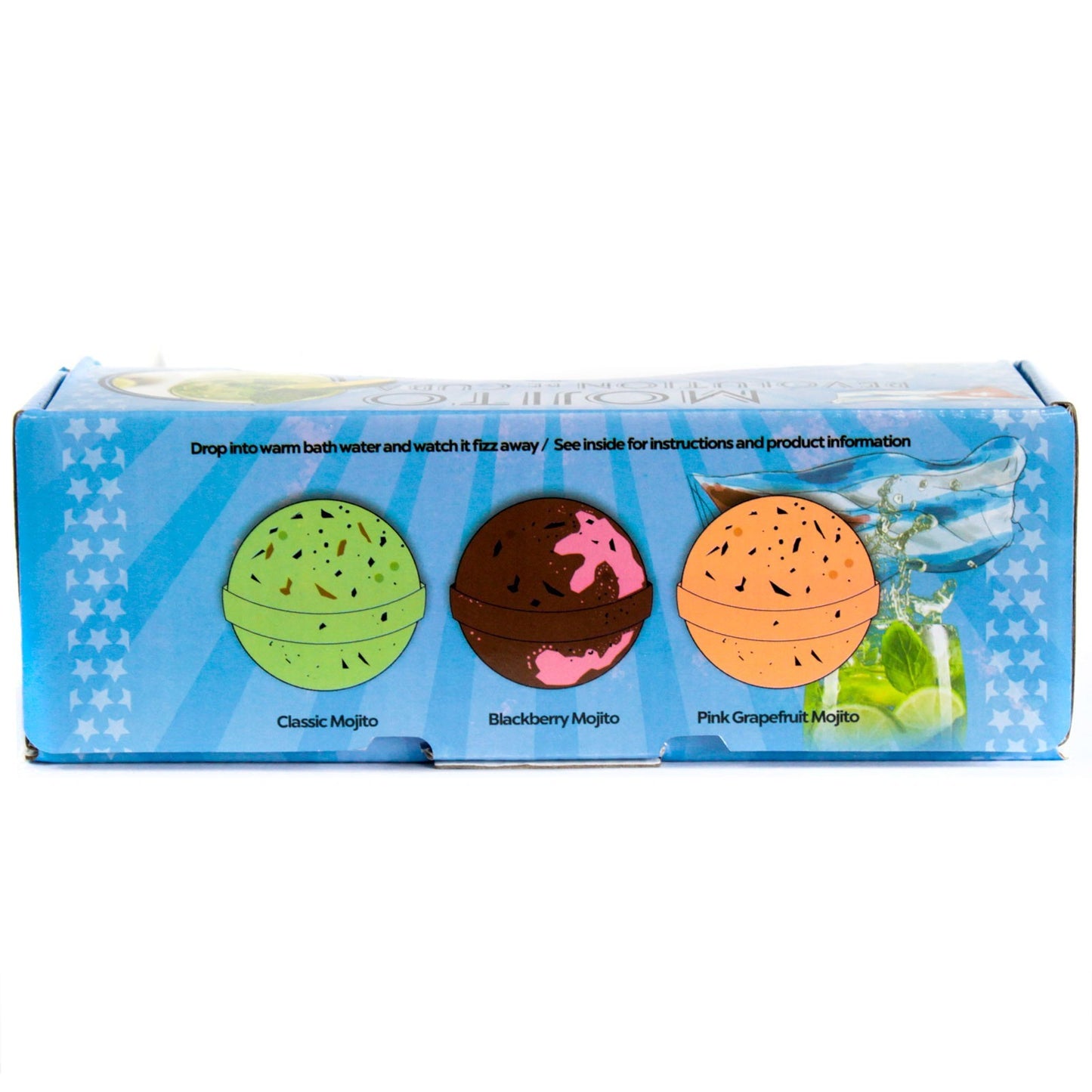 Lot de trois bombes de bain Mojito